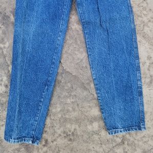 Vintage Lee jeans 80s style acid wash pleated front